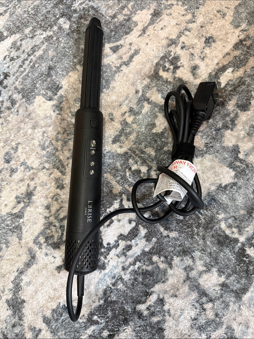 Black 1" Curling Wand with Digital Controls